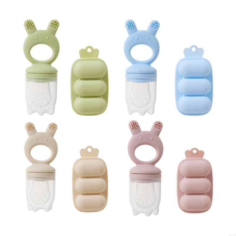 Freezer Tray Baby - Pengumpan silikon pelatihan kunyah dan baki