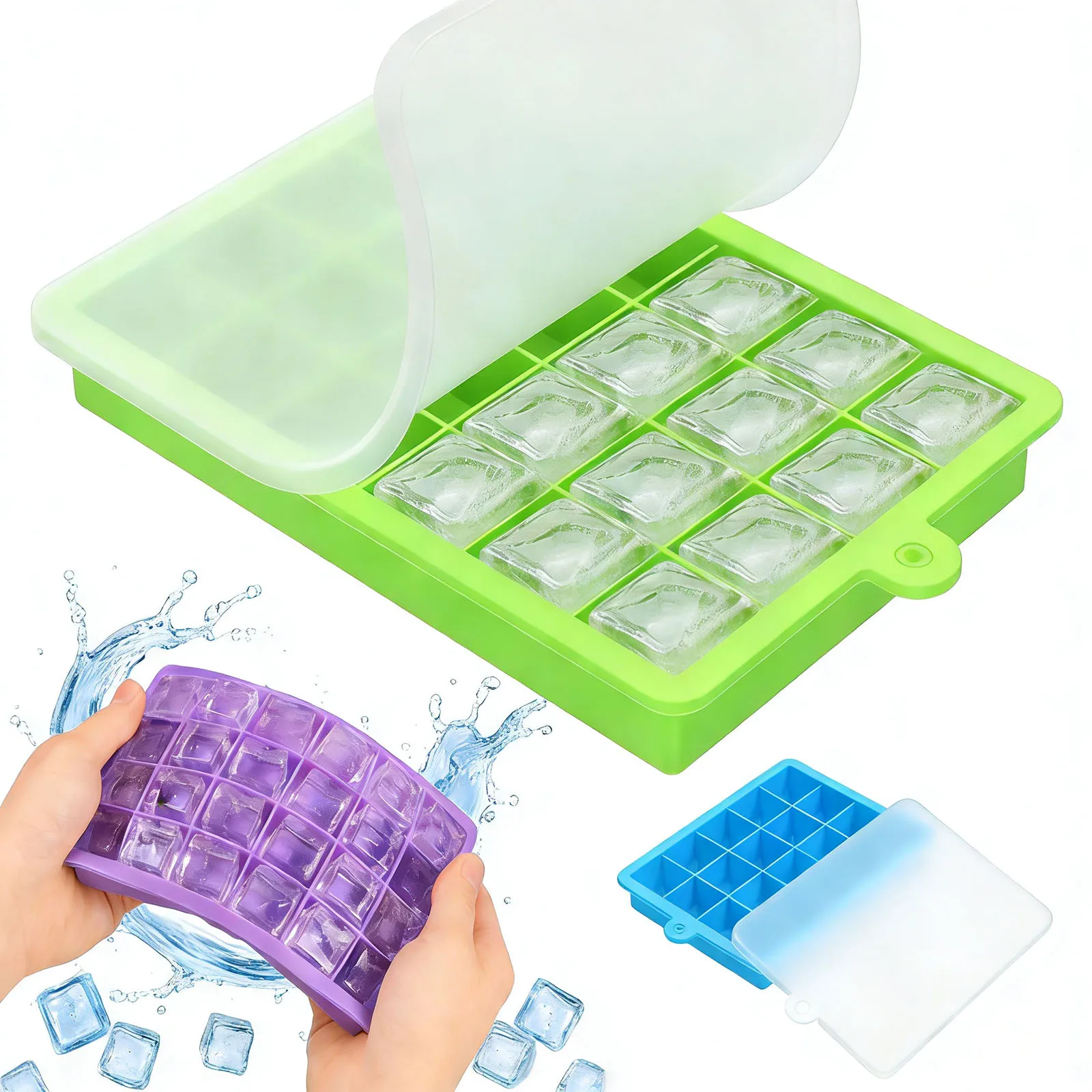 Freezer Tray Baby - Cetakan Es Batu Silikon Mudah Dilepas,