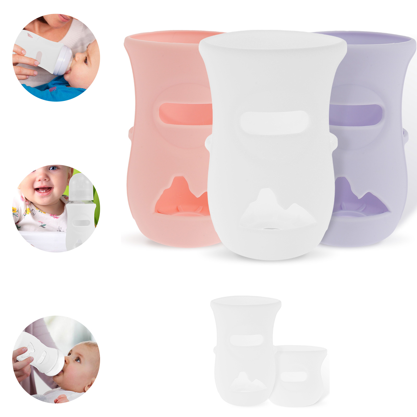 Baby Food Jars - Penutup botol silikon lengan bayi botol