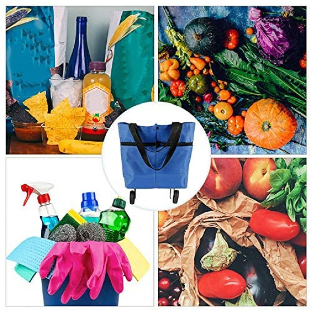 Food Pouch Reusable - Tas Troli Belanja Lipat Tas Belanja
