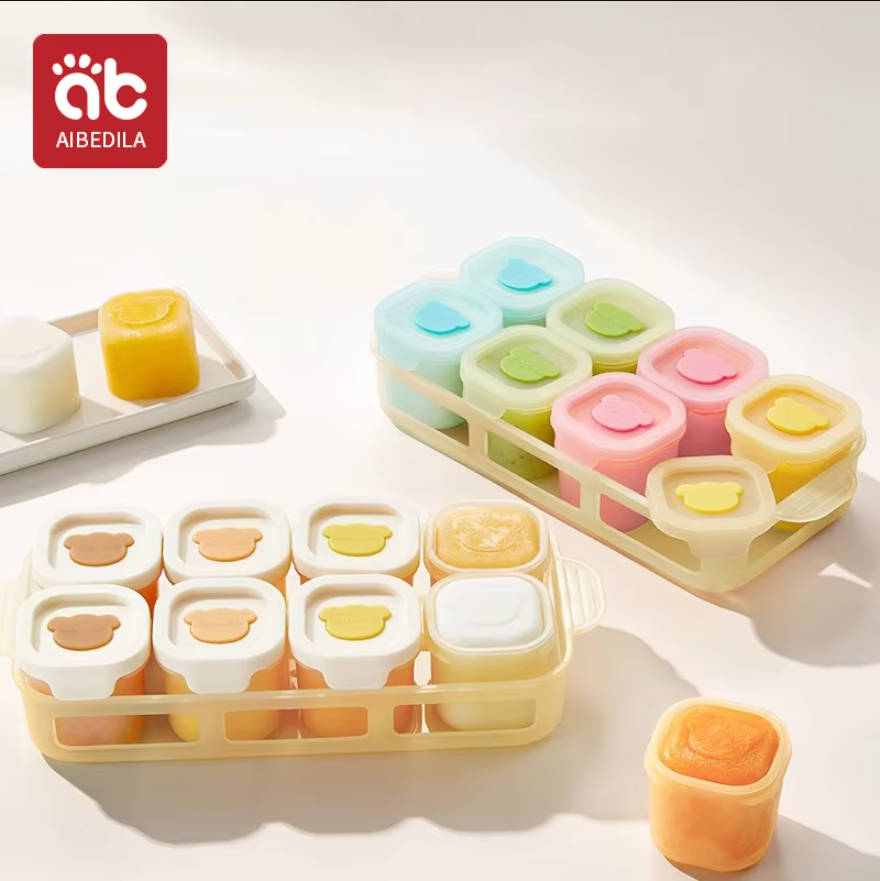 Freezer Tray Baby - AIBEDILA Baki Silikon untuk Makanan Bayi,