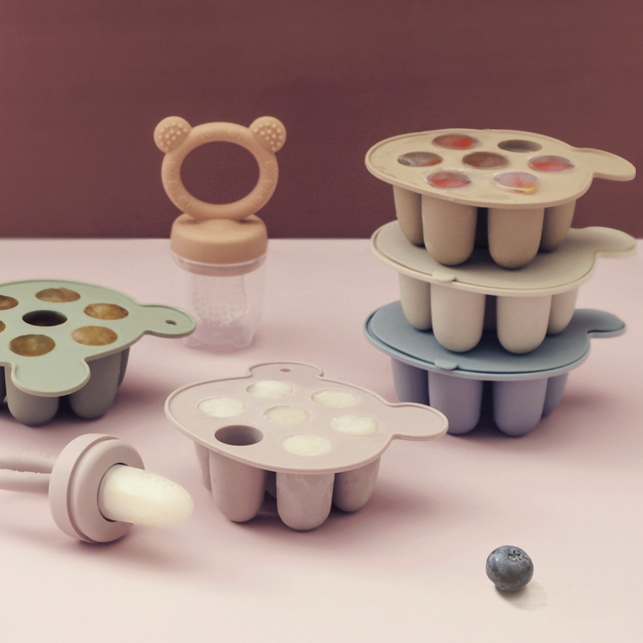 Baby Food Jars - Cetakan Es Krim Silikon untuk Bayi,
