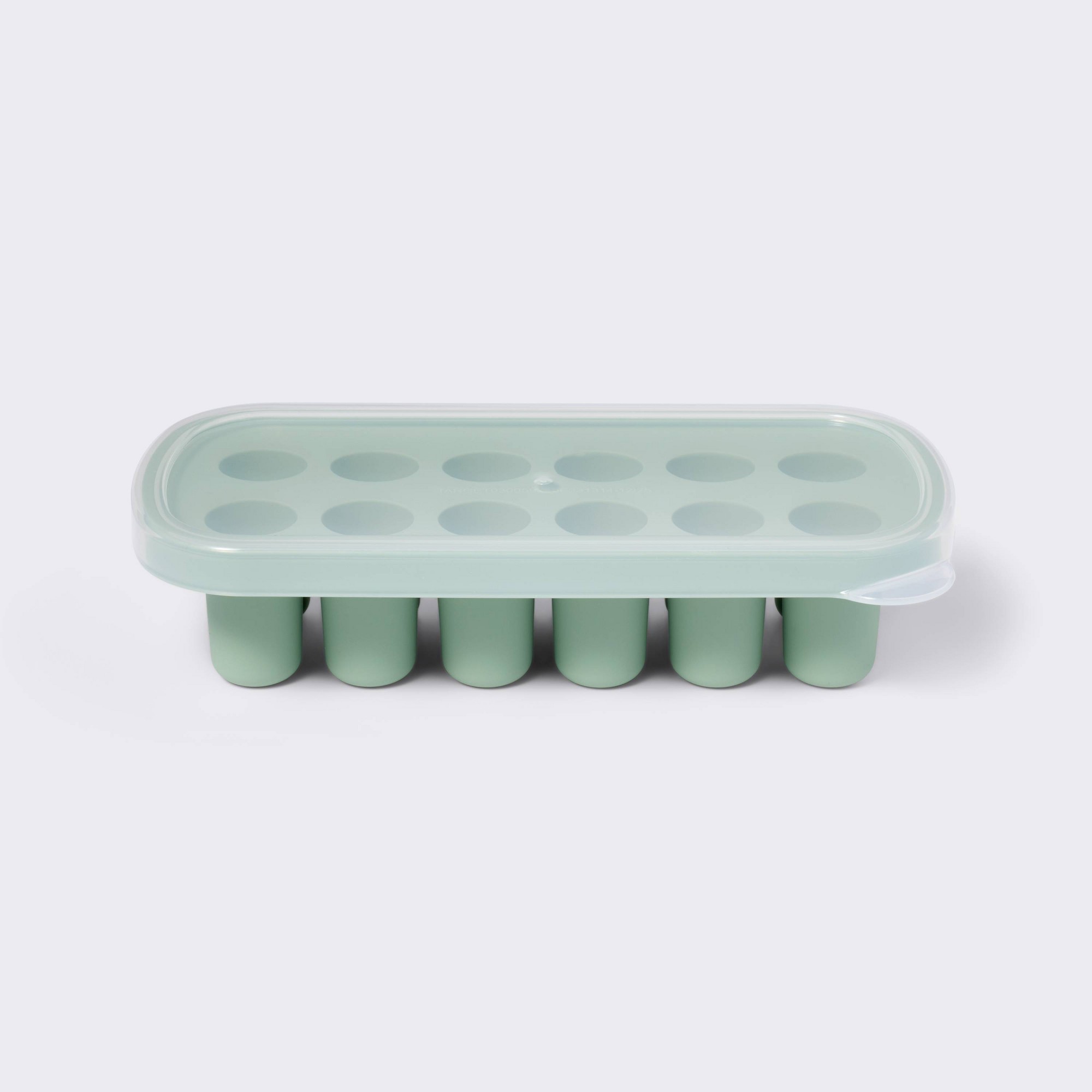 Freezer Tray Baby - Cetakan Penyimpanan Makanan Bayi Warna Hijau,