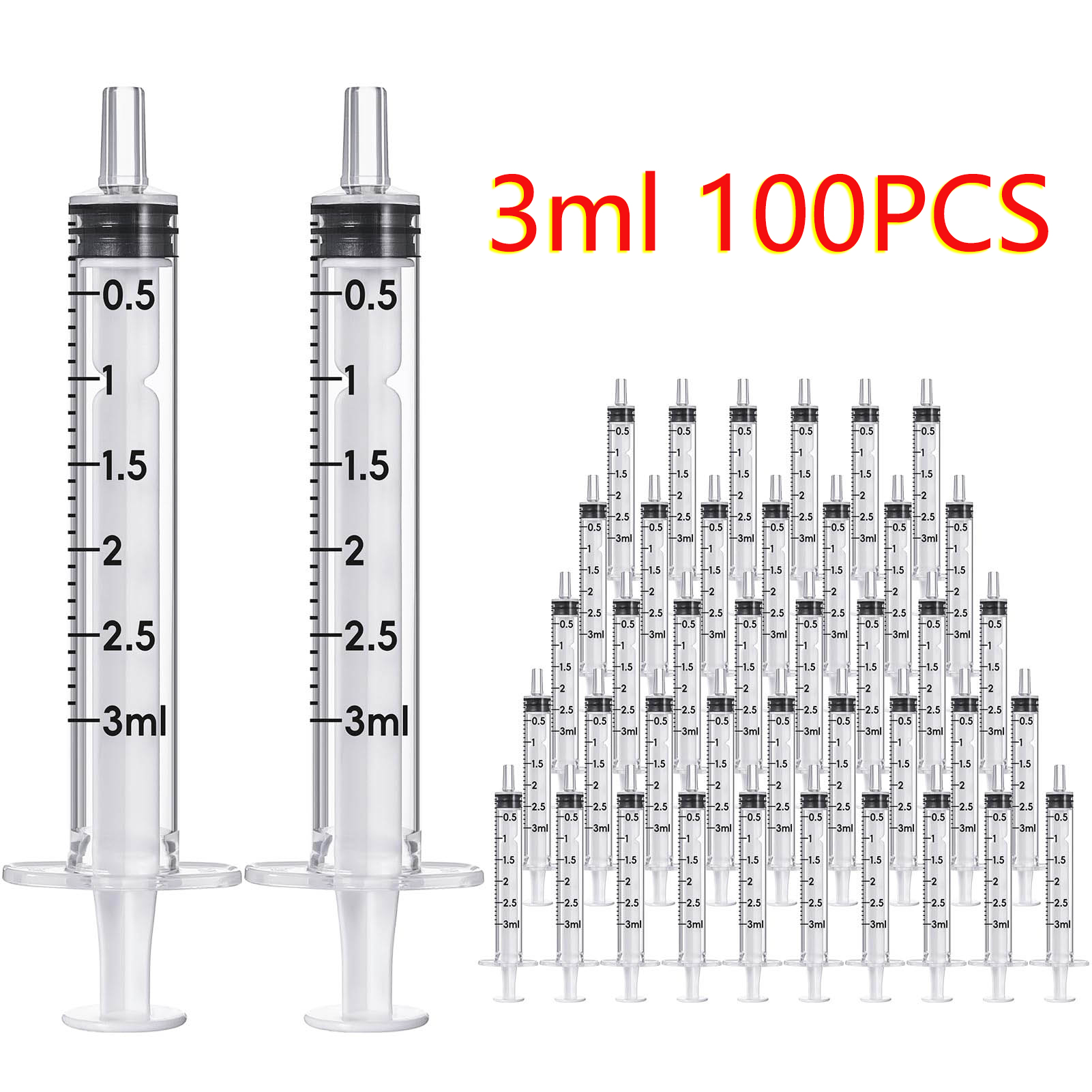 Baby Food Allergy Rash - 100pcs 3ml/cc Suntikan Plastik Steril Sekali