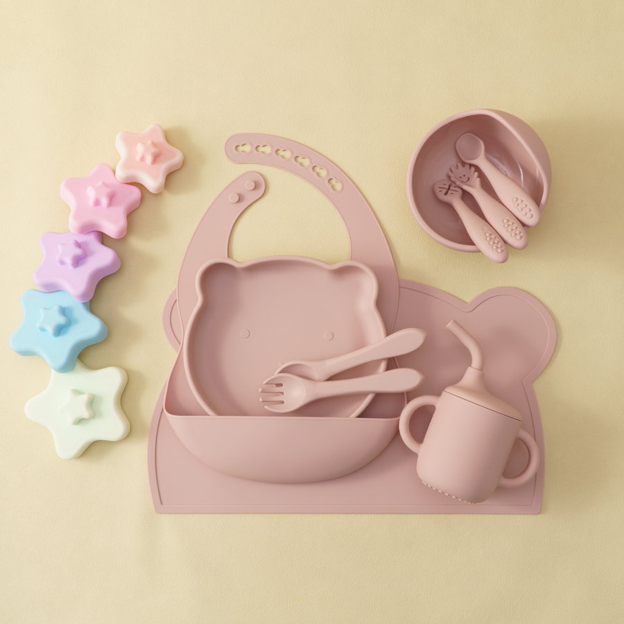 8 buah silikon makan bayi Set  - Baby Food Dinner ulasan dan harga