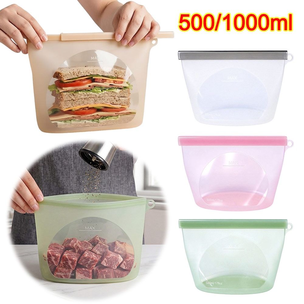 Kantong Penyimpanan Makanan Si - Food Pouch Reusable ulasan dan harga