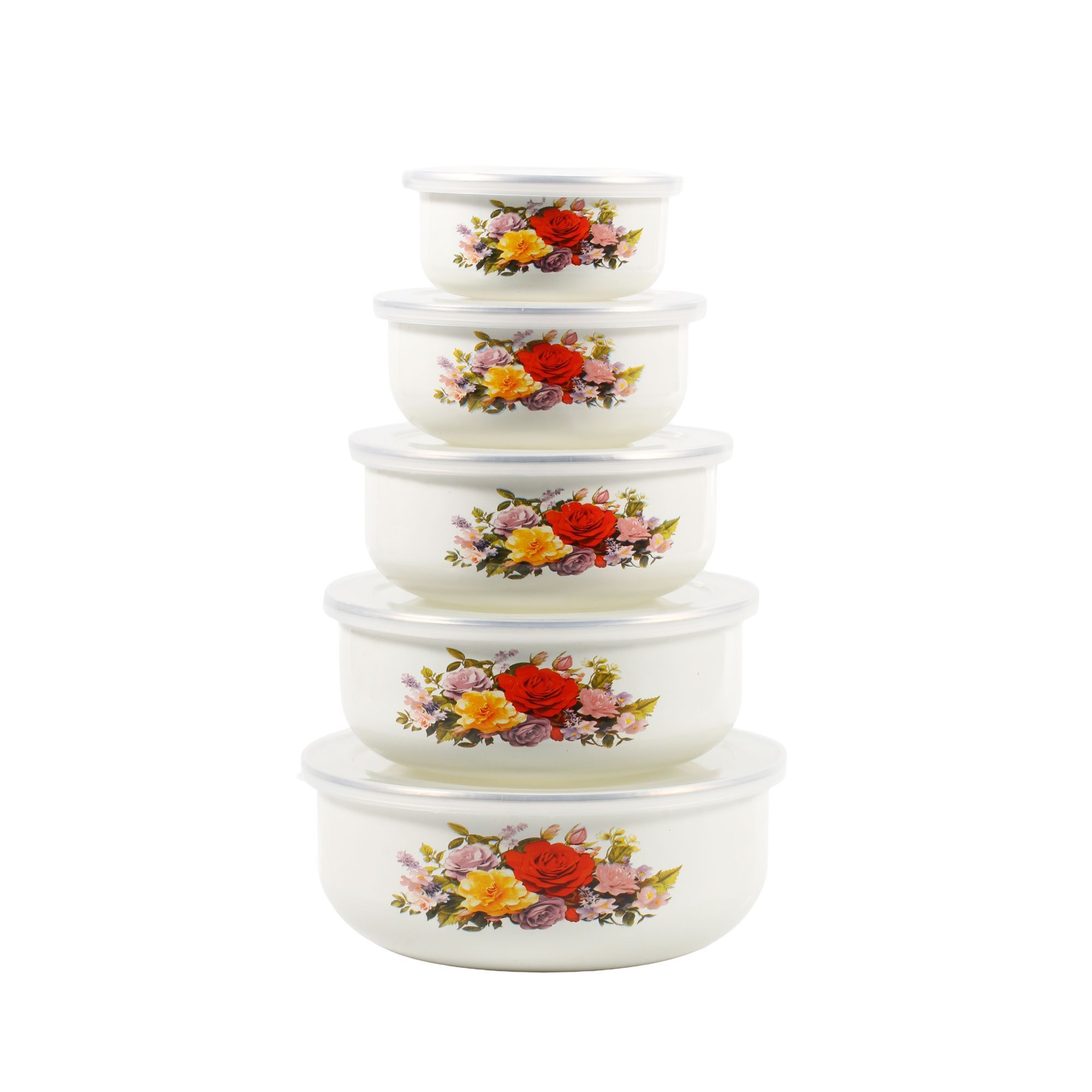 Set 5 Mangkuk Enamel Tebal den - Baby Food With Iron ulasan dan harga