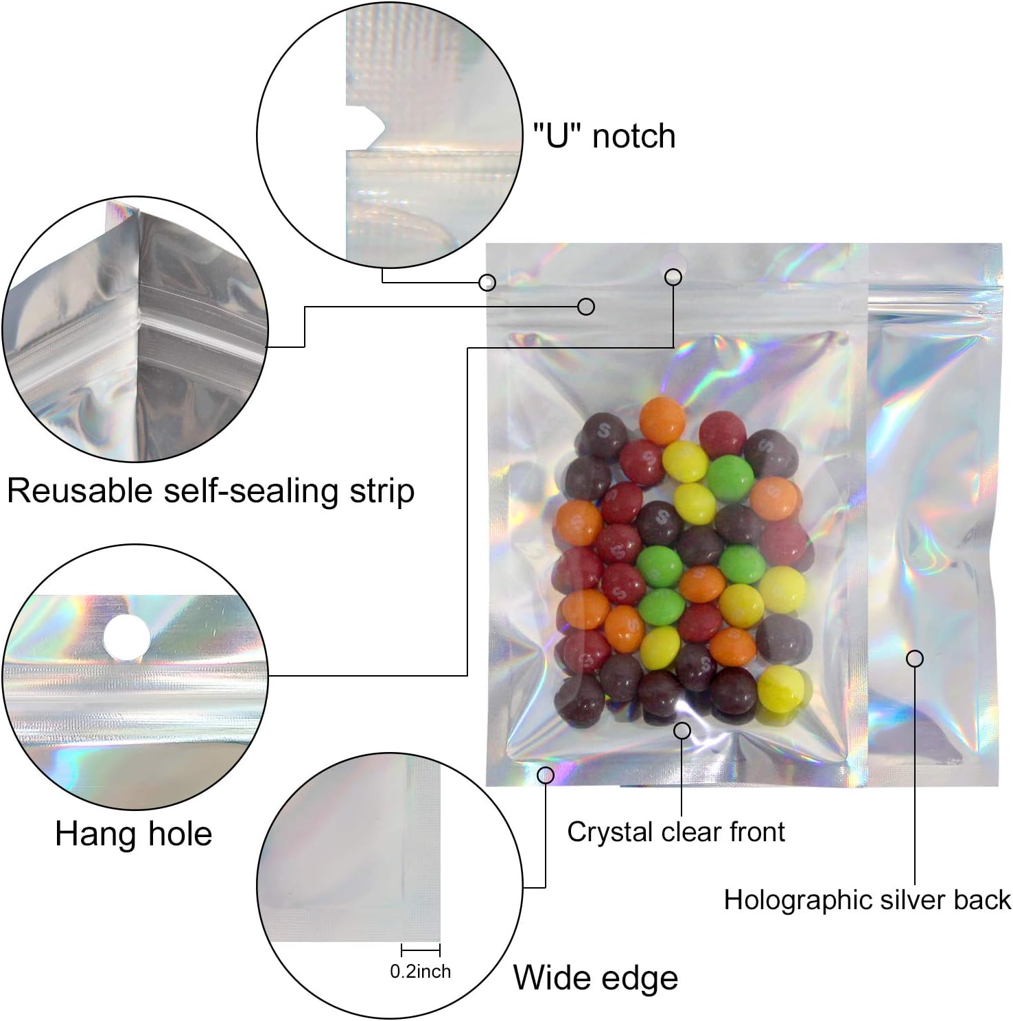 50/10 buah tas penyegel Laser  - Food Pouch Reusable ulasan dan harga