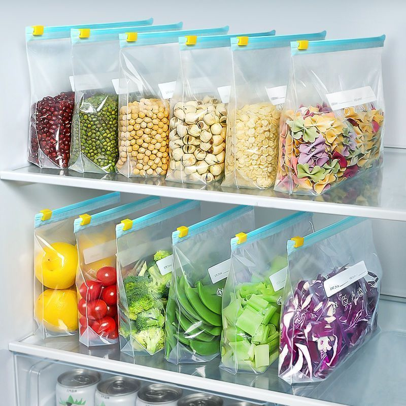 100Pcs Kantong Penyimpanan Mak - Food Pouch Reusable ulasan dan harga