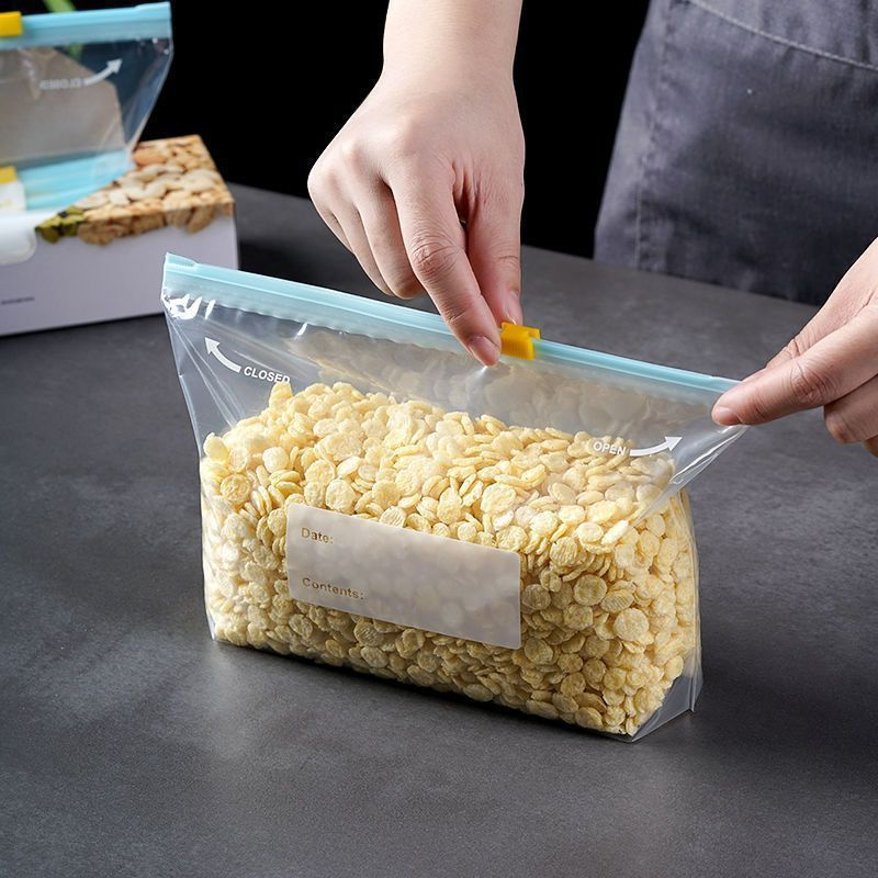 100Pcs Kantong Penyimpanan Mak - Food Pouch Reusable ulasan dan harga