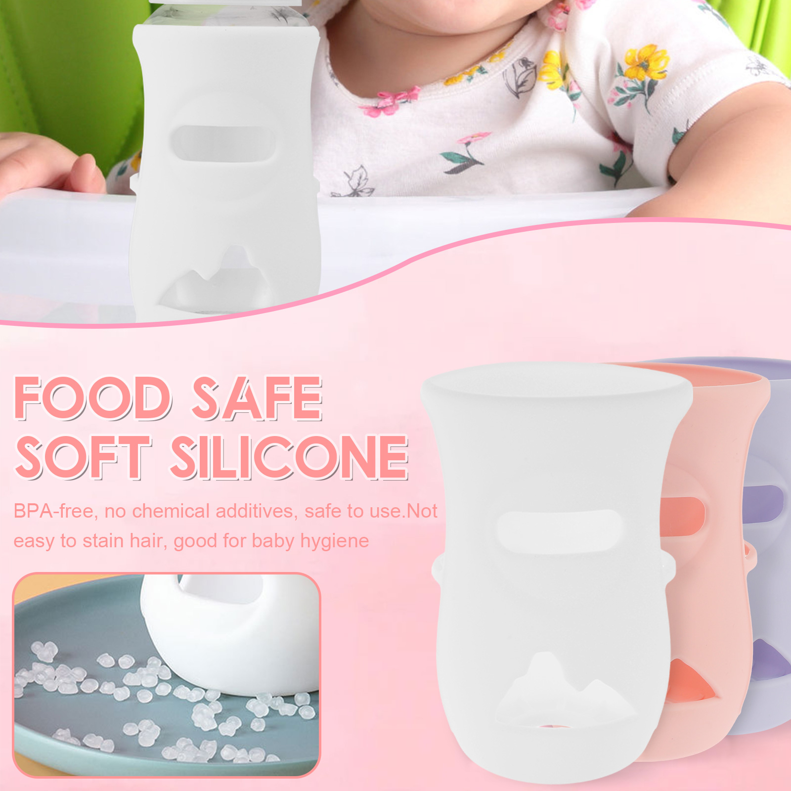 Penutup botol silikon lengan b - Baby Food Jars ulasan dan harga