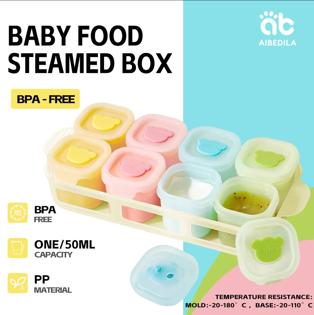 AIBEDILA Baki Silikon untuk Ma - Freezer Tray Baby ulasan dan harga