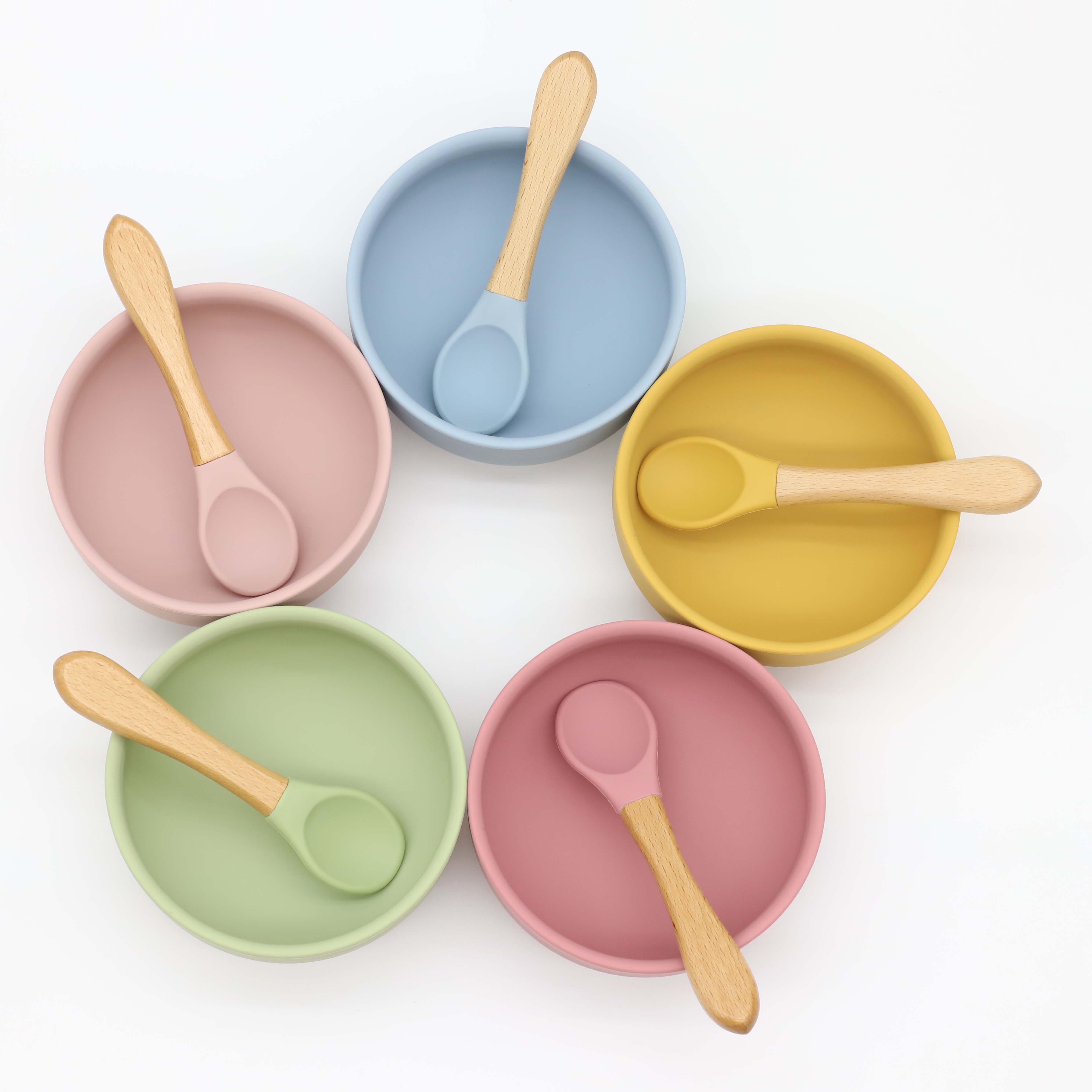 Mangkuk silikon dengan pengisa - Baby Food Dinner ulasan dan harga