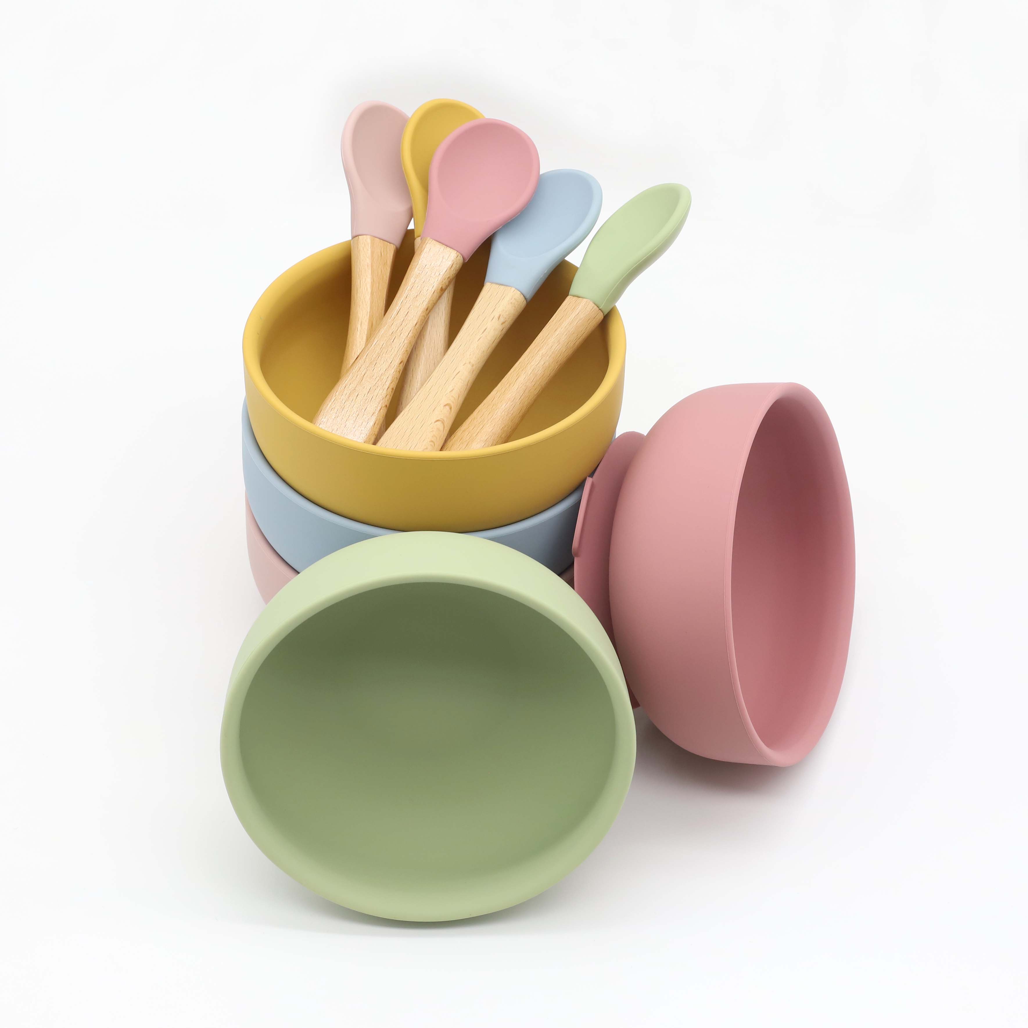 Mangkuk silikon dengan pengisa - Baby Food Dinner ulasan dan harga