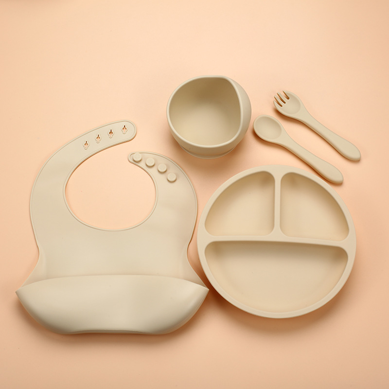 5 Buah Set Makan Bayi Silikon  - Baby Food Dinner ulasan dan harga