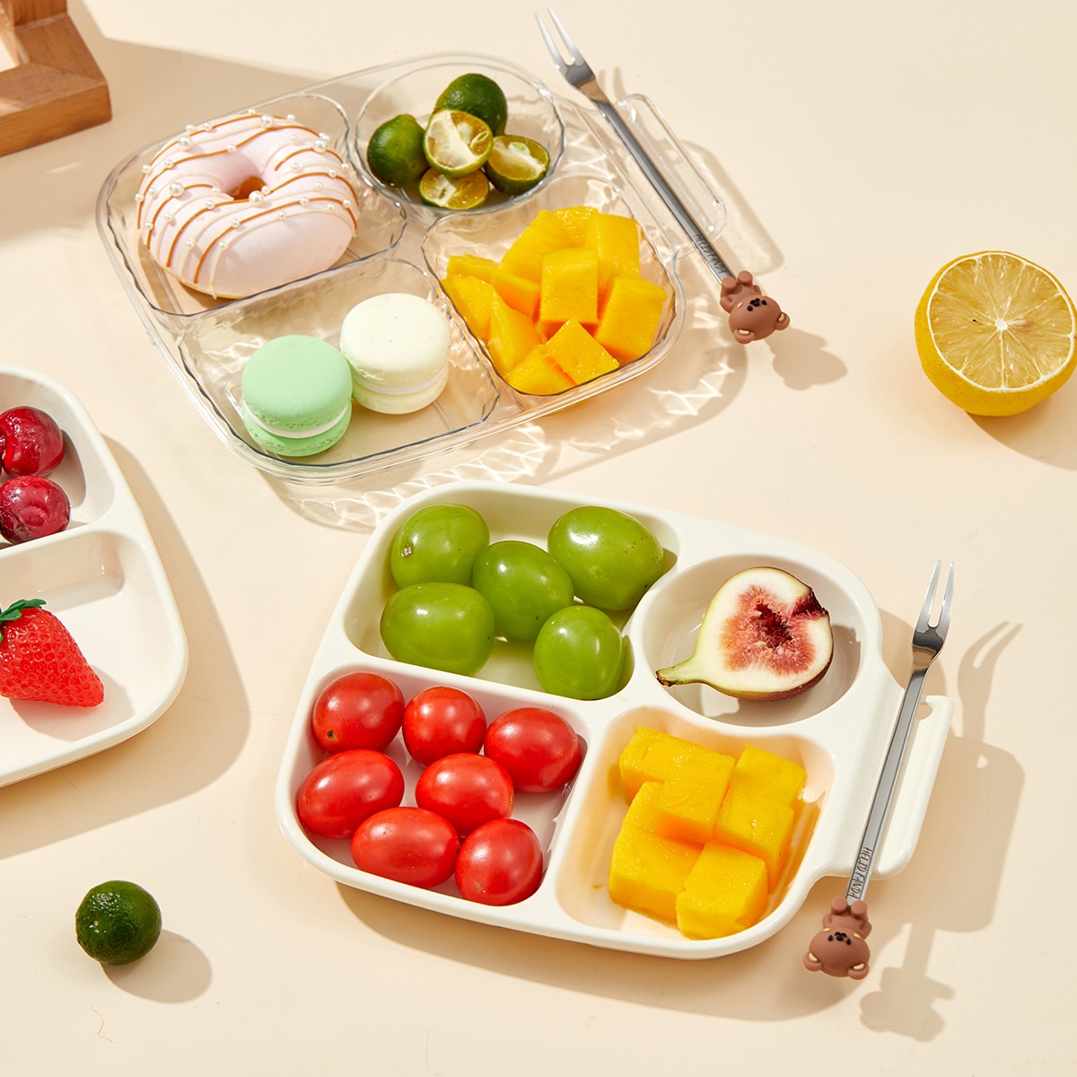 Piring Makan Anak 4 Komparteme - Freezer Tray Baby ulasan dan harga