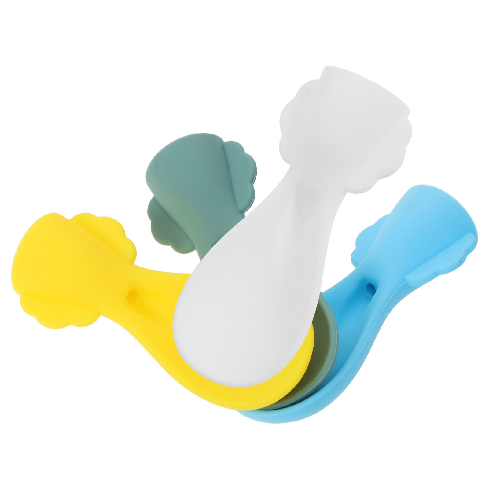4pcs Sendok Makanan Bayi Silik - Food Pouch Reusable ulasan dan harga